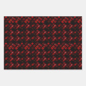 バレンタモダンイアーガイルンパターンセットNo4 ラッピングペーパーシート (正面2)