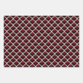 バレンタモダンイアーガイルンパターンセットNo4 ラッピングペーパーシート (正面)