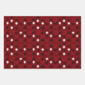 バレンタモダンイアーガイルンパターンセットNo5 ラッピングペーパーシート (正面3)