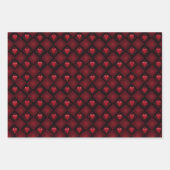 バレンタモダンイアーガイルンパターンセットNo6 ラッピングペーパーシート (正面3)