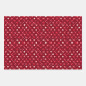 バレンタモダンンアーガイルパターンセットNo7 ラッピングペーパーシート (正面3)