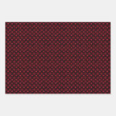 バレンタモダンンアーガイルパターンセットNo7 ラッピングペーパーシート (正面)