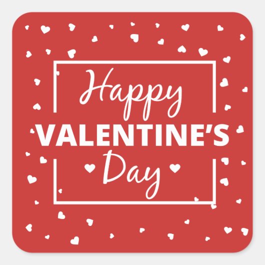 バレンタモダンンデザイン スクエアシール (正面)
