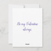 バレンタ与えイン引用文 シーズンカード (裏面)