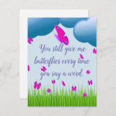 バレンタ与えイン引用文 シーズンカード (正面/裏面)