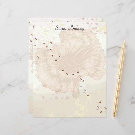 バレンタ動揺してインフェードフローラ固定紙 (正面/裏面インサイチュ)