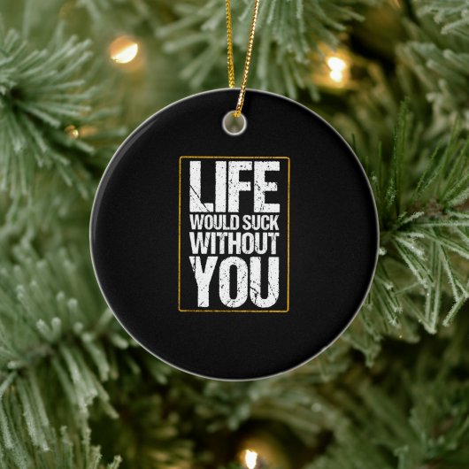 バレンタ吸インのプレゼントなしで人生を セラミックオーナメント (ツリー)