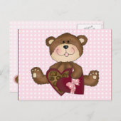 バレンタ子供へン シーズンポストカード (正面/裏面)