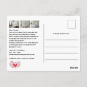 バレンタ実在インエステートオープンハウス招待状 ポストカード (裏面)