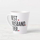 バレンタ最高のインデーの夫 カフェラテマグ (左アングル)