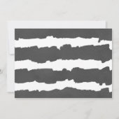 バレンタ男女兼用イン金ゴールドブラックベビーシャワー 招待状 (裏面)