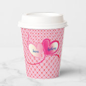 バレンタ祝ンラブ 紙コップ (正面)