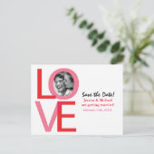 バレンタ結婚イ救ト写真ラブポストカード 案内ポストカード (スタンド正面)