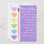 バレンタ絵を描インとブラシ 招待状 (正面)