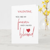 バレンタ賛美イ・フォーエバー愛ミニマル宗教 カード (黄色い花)