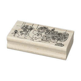 バレンタ遊イ猫 ラバースタンプ