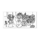 バレンタ遊イ猫 ラバースタンプ (インプリント)