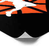 バレンチインズデイハートダンキングバスケットボールボーイズガールズ ポスター (角)