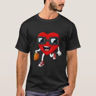 バレンチインズデイハートドリブルバスケットボーイズGir Tシャツ