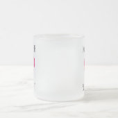 バレンティおもしろいンズデイスワイプ右デートすること フロストグラスマグカップ (中央)