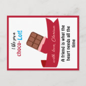バレンティおもしろいンデイカードキッズ – チョコレート シーズンポストカード (正面)