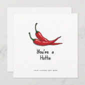 バレンティおもしろいンデイカード – あなたはAホティ辛い シーズンカード (正面/裏面)