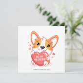 バレンティおもしろいンデイカード – Corgi Dog Card シーズンカード (スタンド正面)