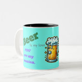 バレンティおもしろいンビアラブ ツートーンマグカップ (正面左)