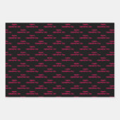 バレンティはっきりしたンまたは任意の大事な行事ギフトラップ ラッピングペーパーシート (正面3)