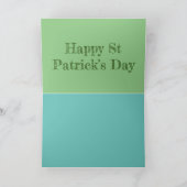 バレンティアイランドセントパトリックの日 カード (内部)