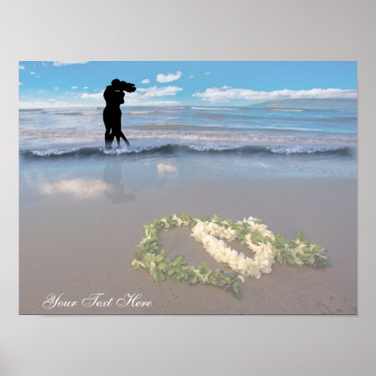 バレンティインスパイアンデー – ハート型フラワーレイ ポスター (正面)