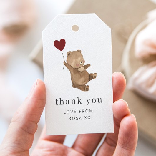 バレンティインズベアーギフトラベル ギフトタグ