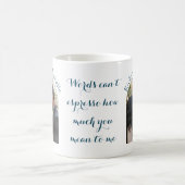 バレンティカスタムンの写真名と愛引用文 コーヒーマグカップ (中央)