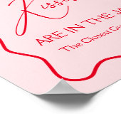 バレンティネスキスの数ブライダルシャワー ポスター (角)