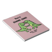 バレンティネス恐竜 ノートパッド (アングル)