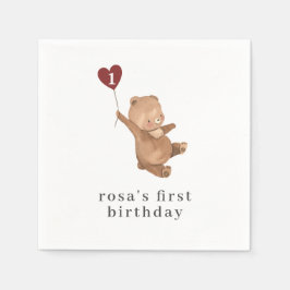 バレンティネス・ベア スタンダードカクテルナプキン
