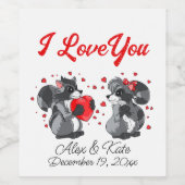 バレンティネス・ラクーン ワインラベル (シングルラベル)