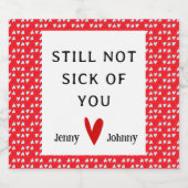 バレンティパーソナライズされたンビールラベルおもしろい引用文 ビールラベル (シングルラベル)