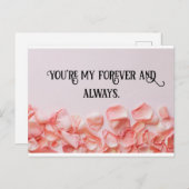 バレンティンのカード ポストカード (正面/裏面)