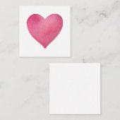バレンティンの日のグリーティングカード ノートカード (正面/裏面)