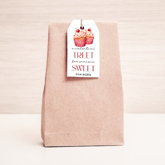 バレンティンカップケーキラベル ギフトタグ