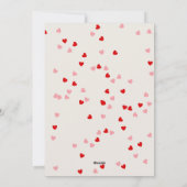 バレンティンカードペンギンパーソナライズされたロマンチック シーズンカード (裏面)