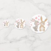 バレンティンキスをするウサギ コンフェッティ (正面)