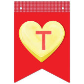 バレンティンキャンディテアモミアモーレバンティングバナー バンティングフラッグ (第2の旗)