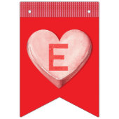 バレンティンキャンディテアモミアモーレバンティングバナー バンティングフラッグ (第3の旗)