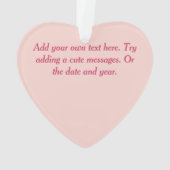 バレンティンキュピッドラブレインボーハートおもしろいかわいい オーナメント (裏面)