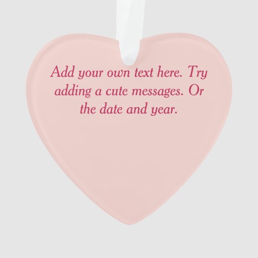 バレンティンキュピッドラブレインボーハートおもしろいかわいい オーナメント (裏面)