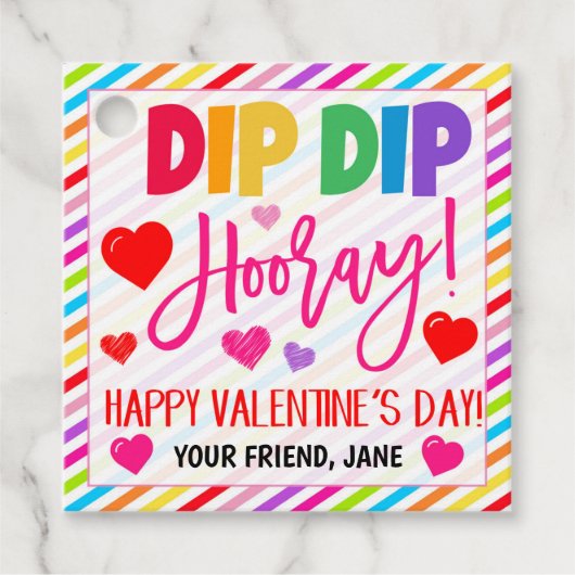 バレンティンギフトラベル フェイバータグ (正面)