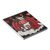 バレンティンズデイカウレインボーキュートファームガールズキッズ ノートパッド (アングル)