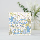 バレンティンズデイキューピッドブルー金ゴールドシェンロマンチックかわいい (スタンド正面)